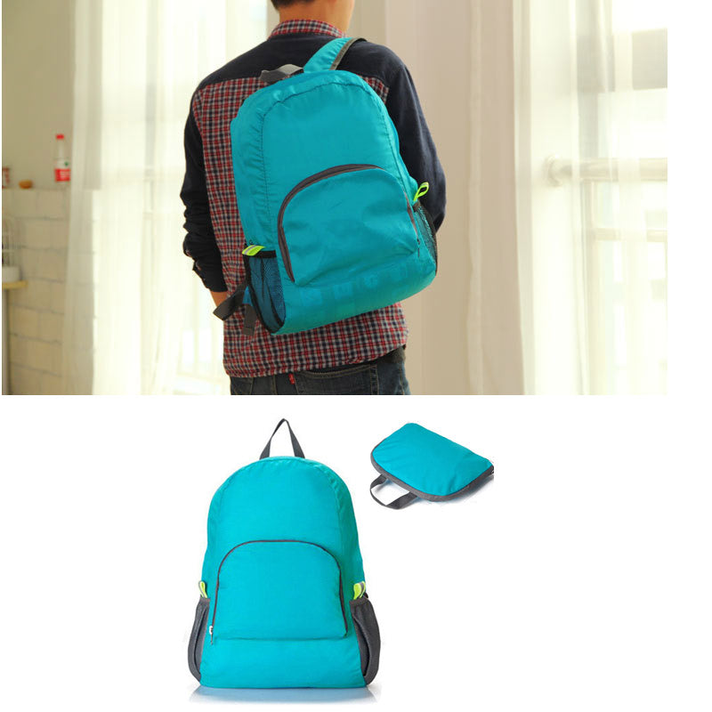 Foldable Portable Fashion women backpack school mochila male