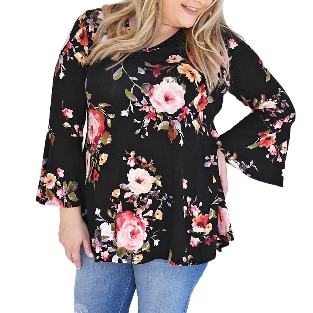 plus size female t-shirt summer loose long sleeved top 5XL Casual t shirts