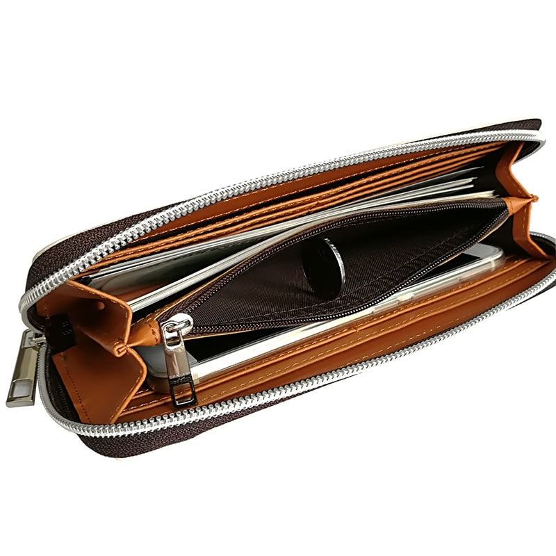 Leeshang Harry Potter Letter Zip Wallet PU Long Fashion Women