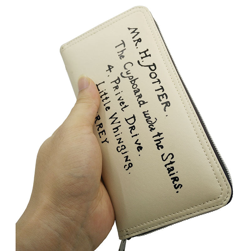 Leeshang Harry Potter Letter Zip Wallet PU Long Fashion Women