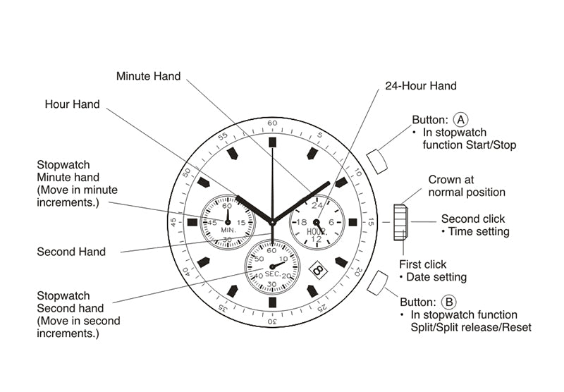 Stopwatch Bamboo Wooden Watches Men Wrist Watch Quartz