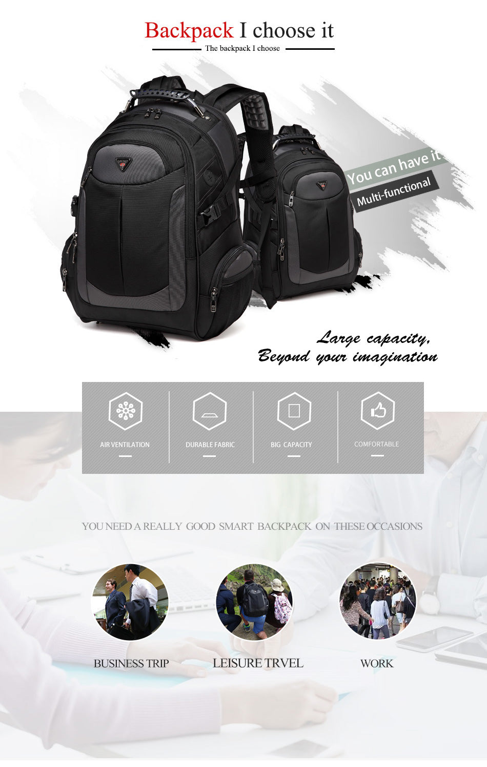 Brand Laptop Backpack Men's
