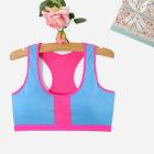 Women Yoga Fitness Stretch Workout Tank Top Racerback Padded Sports Bra