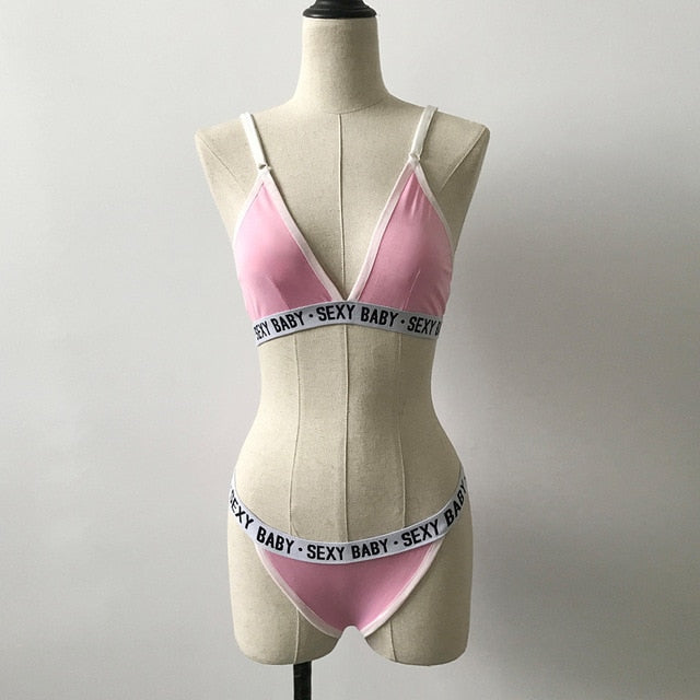 Women Girls Sexy Underwear Push Up Lingerie Corset Bandage Solid Sports Bra