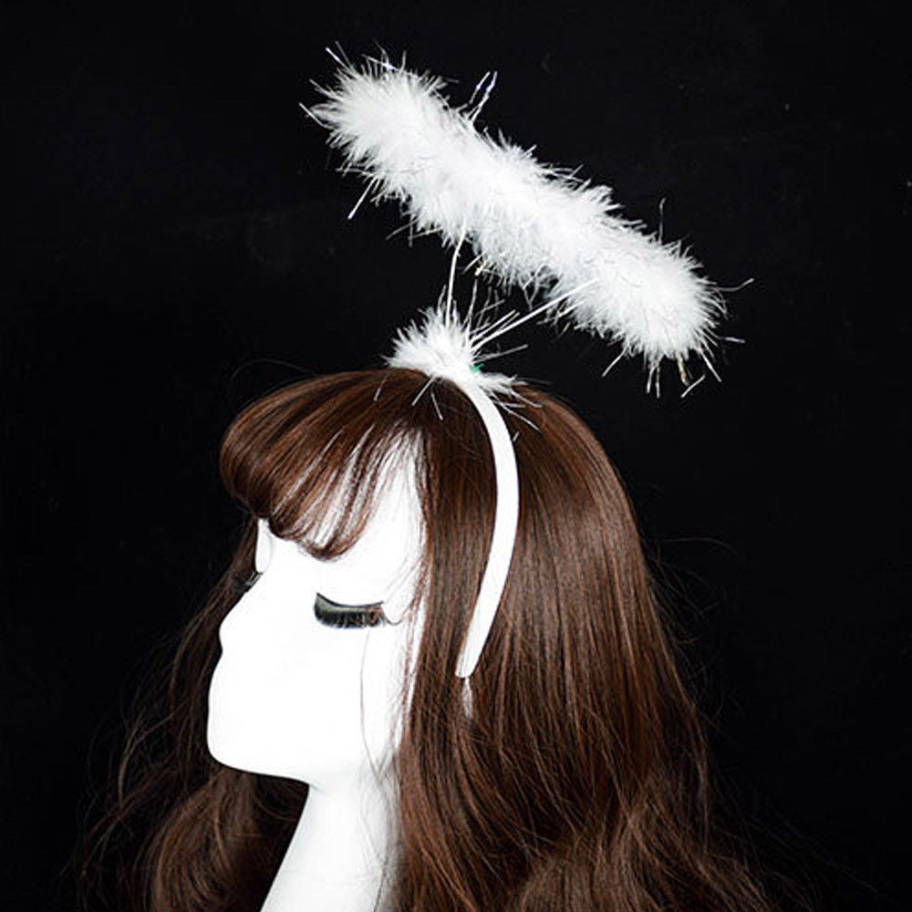 Creative Design Ladied Fluffy Halo Angel Headband