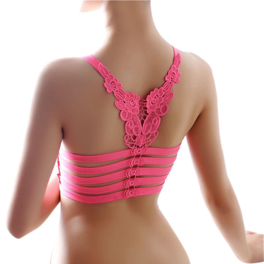 Women Lady Sports Yoga Athletic Solid Wrap Chest