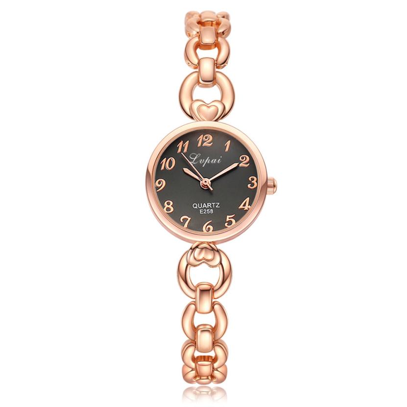 Fashion Ladies Unisex Stainless Steel Rhinestone Quartz Wrist Watch
