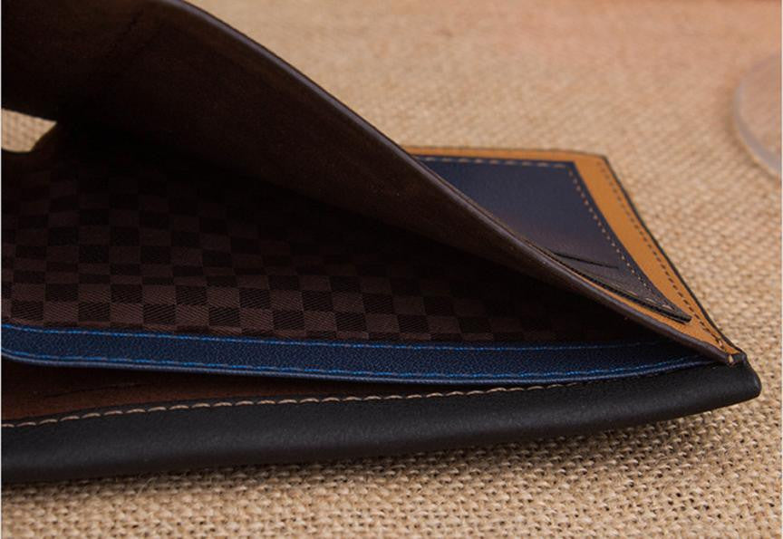 Man Embossing Dull Polish Wallet Pocket Credit Card Clutch Bifold Purse