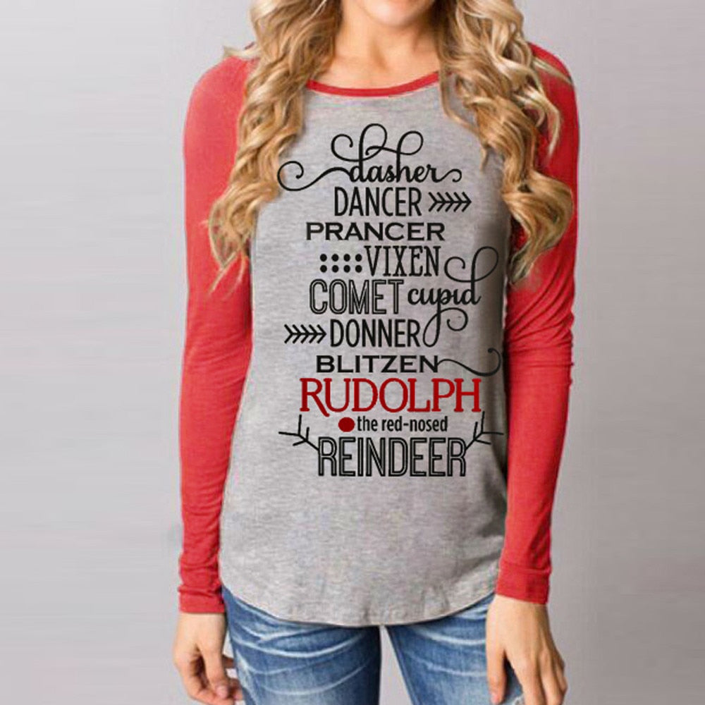 Spring Casual T-Shirt Women Fashion Letters Printing Tops