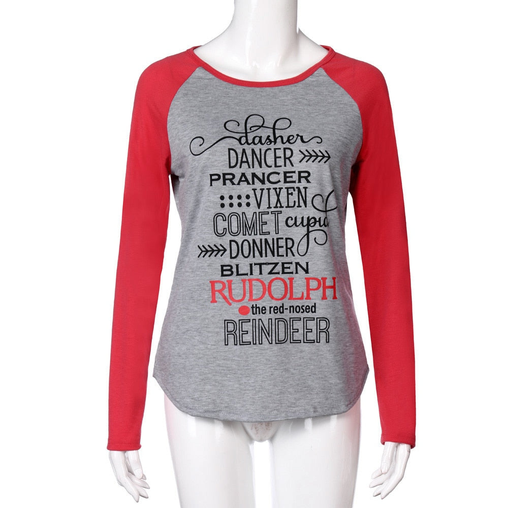 Spring Casual T-Shirt Women Fashion Letters Printing Tops