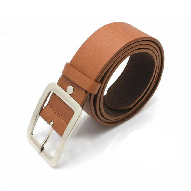 High quality Men's Casual Faux Leather Belt Buckle Waist Strap
