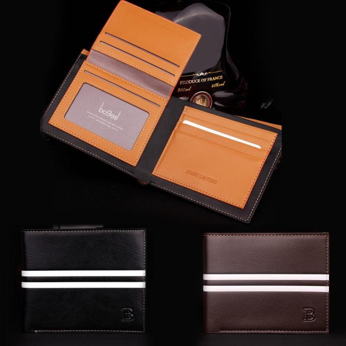 Famous Brand Men's Leather Wallet Male Retro ID Card Holder