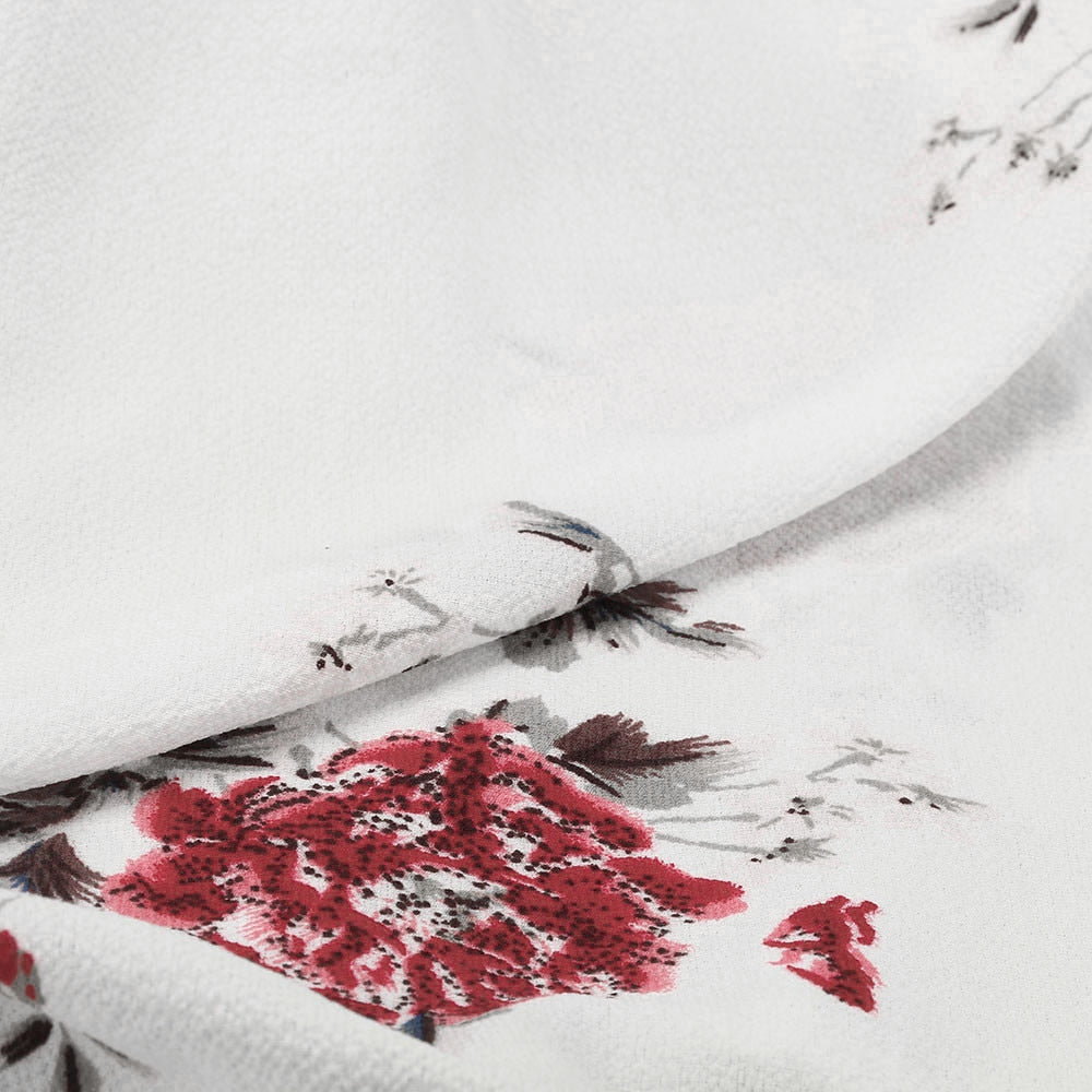 Fashion Floral Printed Rompers Women Summer Long Sleeve