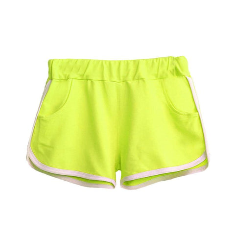 Light green Summer Pants Women Sport Shorts Gym Workout