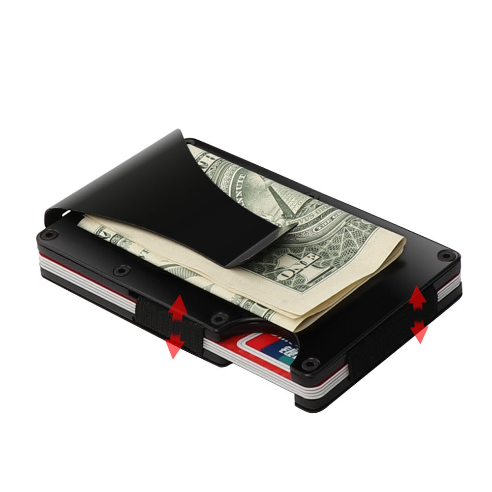 Metal Mini Slim Wallet Detachable Money Clip Brand Fashion