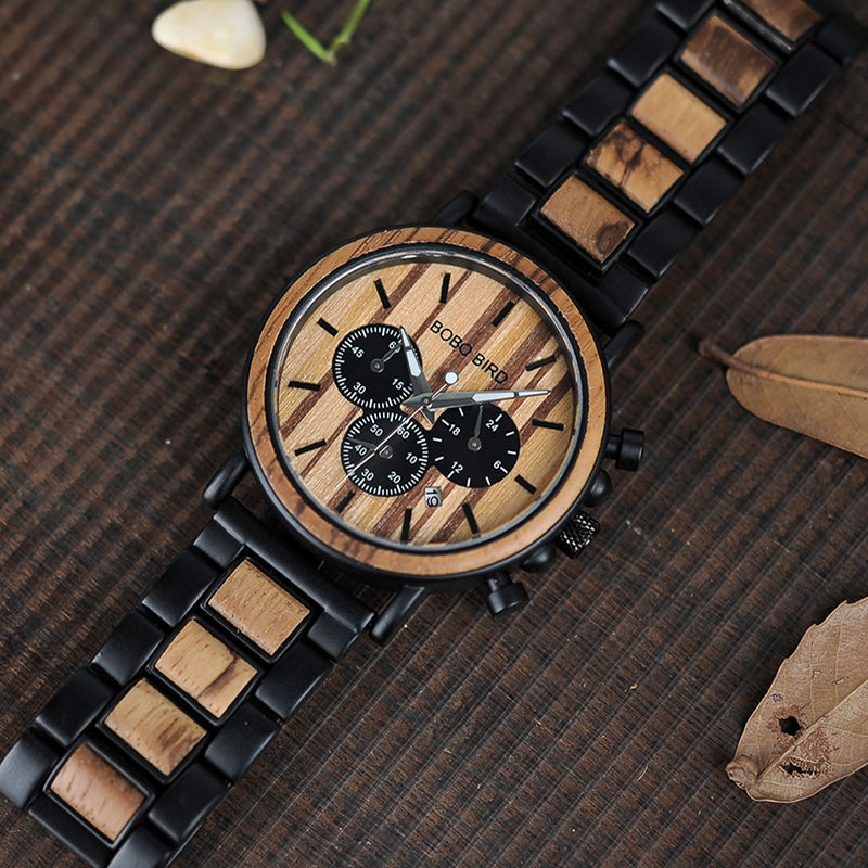 Wooden Men Watches Relogio Masculino Top Brand Luxury Stylish