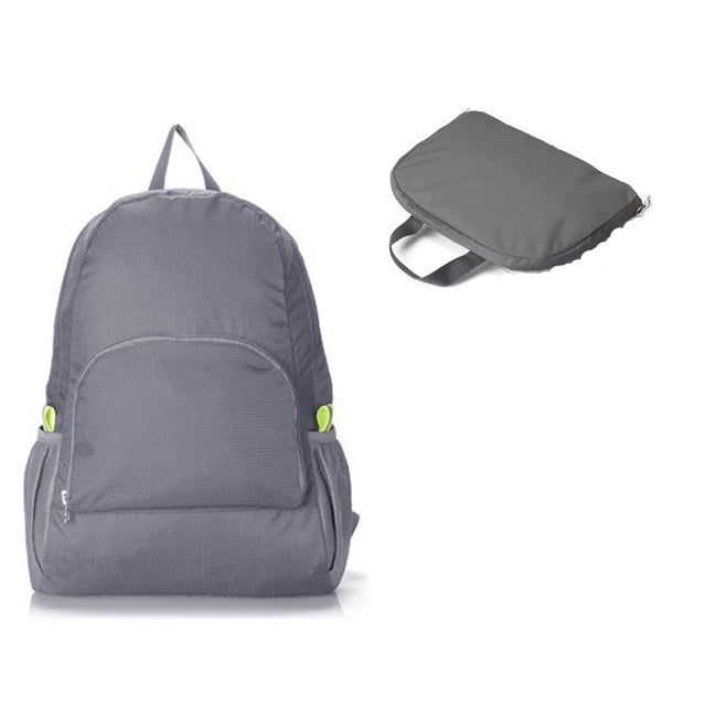 Foldable Portable Fashion women backpack school mochila male