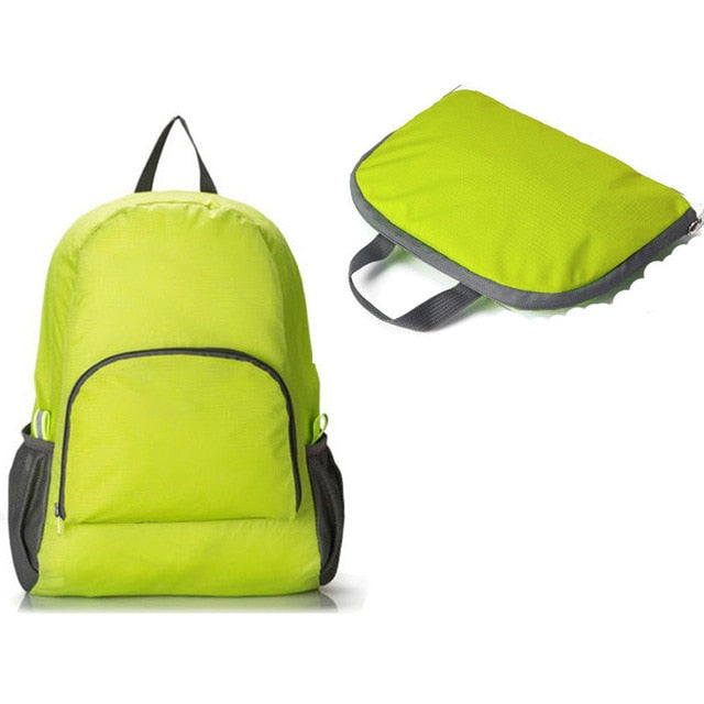 Foldable Portable Fashion women backpack school mochila male
