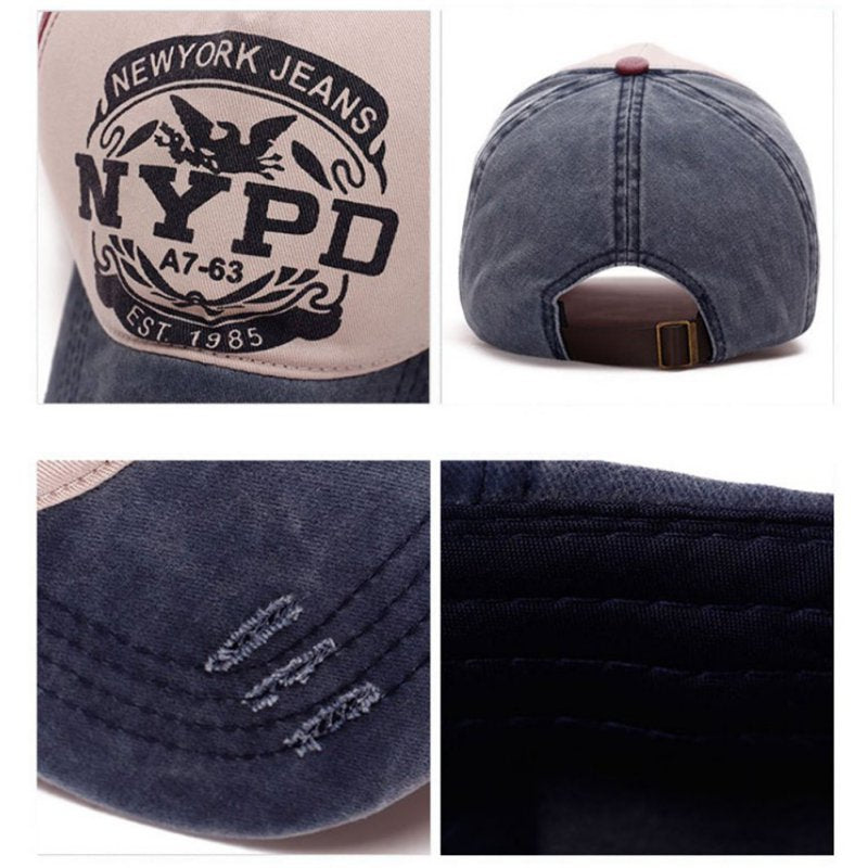 New Print Letter NYPD Sun Hat Outdoor Cap
