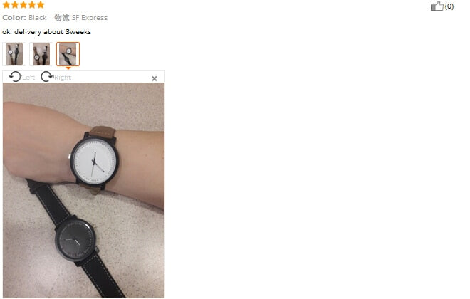 Unisex Men Women Leather Band Big Dial Quartz Analog Wrist Watch