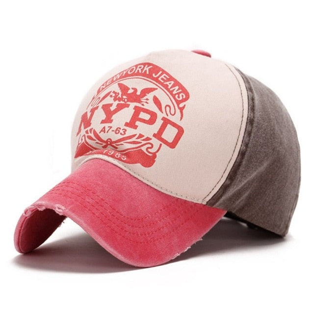 New Print Letter NYPD Sun Hat Outdoor Cap