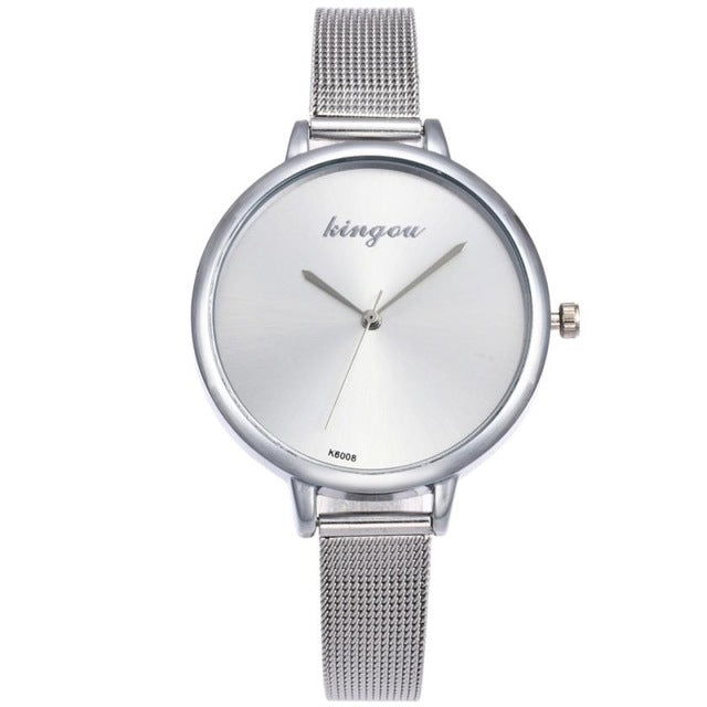 Women Fashion Quartz Wrist Simple Wrist Watch stainless