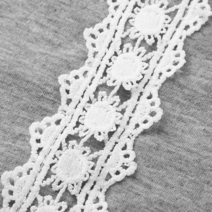 Womens T Shirts Tops Summer Casual Loose Striped Patchwork Lace