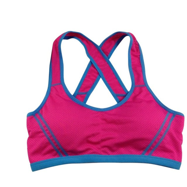 Women Sports Bra Sexy Padded Absorb Sweat