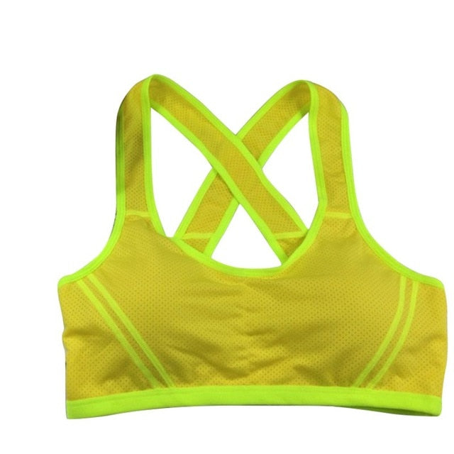 Women Sports Bra Sexy Padded Absorb Sweat
