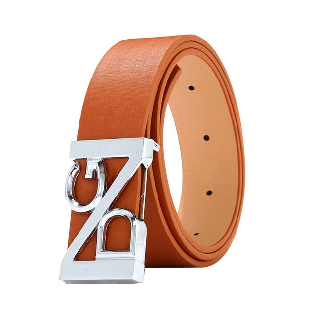 New Fashion men Belt Cool Casual PU Leather Skinny Slender