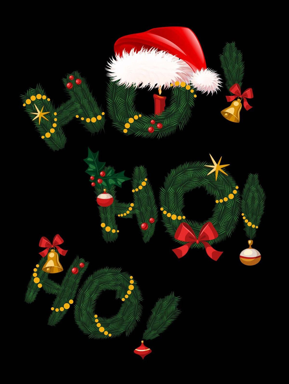 Fashion Christmas Tree Print Sweatshirts Women's Winter Warm Long Sleeve