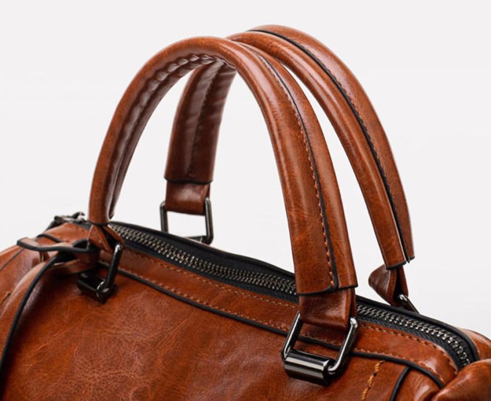 Women's fashion solid color iron ornaments rivets covered shoulder bag