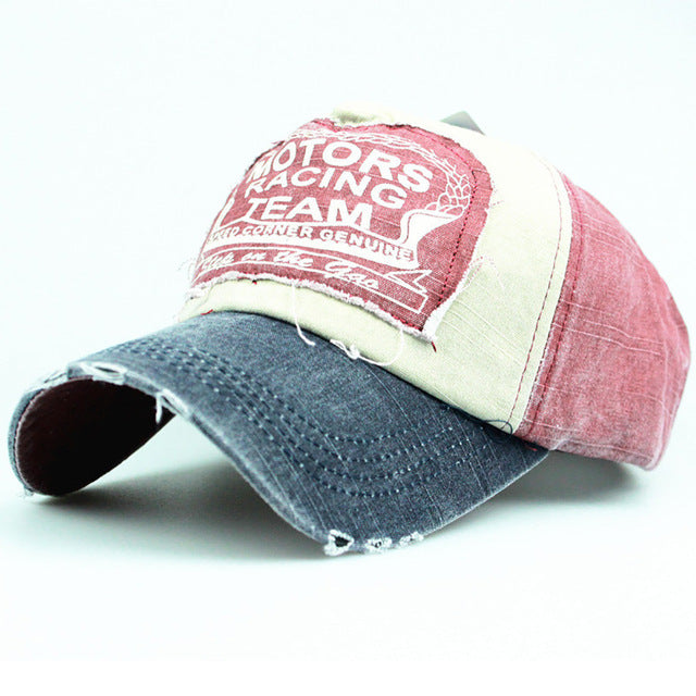 Letter Embroidery Washed baseball caps Men hats