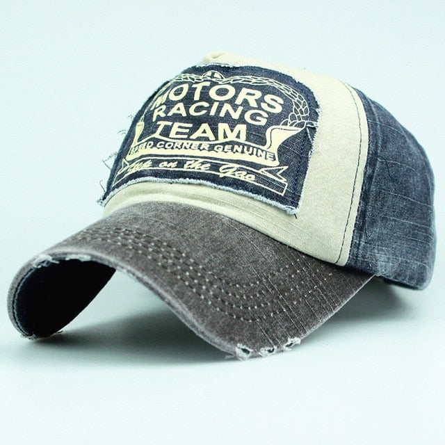 Letter Embroidery Washed baseball caps Men hats