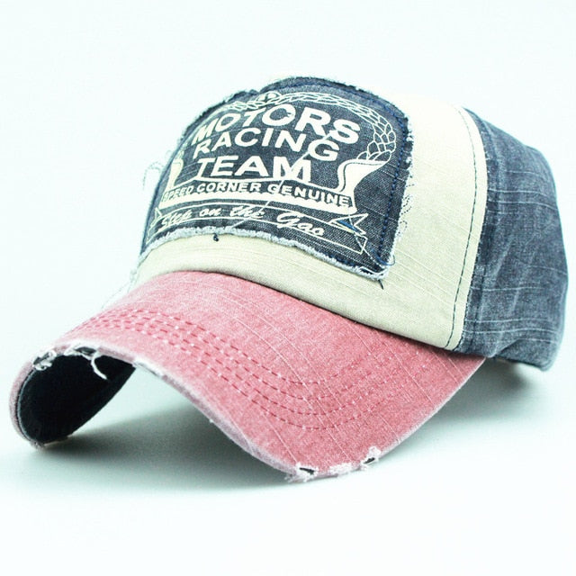 Letter Embroidery Washed baseball caps Men hats