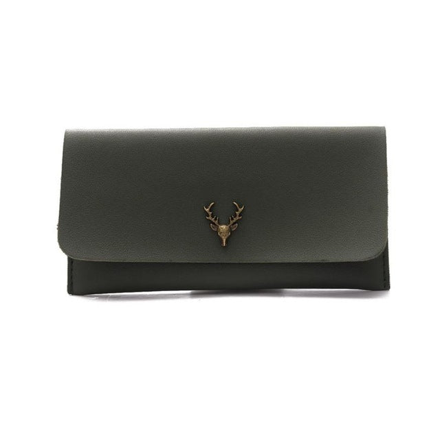 Female long wallet Solid Color clutch