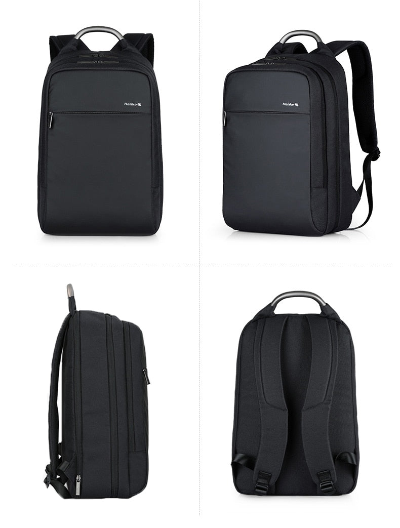 Anti theft Expandable Laptop Men Backpack Male Schoolbag