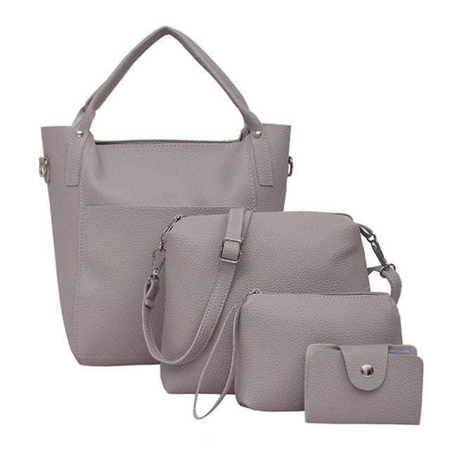 Shoulder Bag new high quality Leather Four Set Handbag