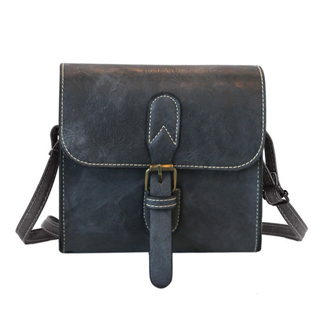 Shoulder Bag new high quality Leather Girl Fashion Vintage Buckle