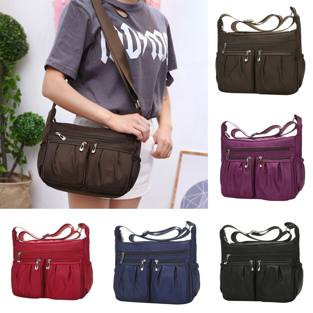 Women's Handbags Tablets Bags Fashion Solid Color Zipper waterproof