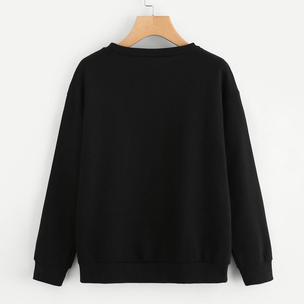 Cartoon Rabbit Kawaii Autumn Pullover Women Casual Loose Long Sleeve