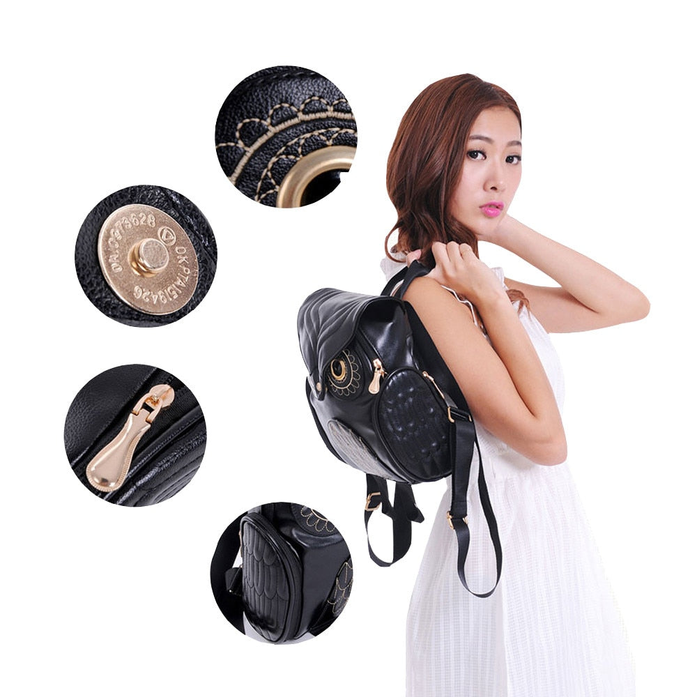 Cute Owl Fashion Backpacks Cartoon Women