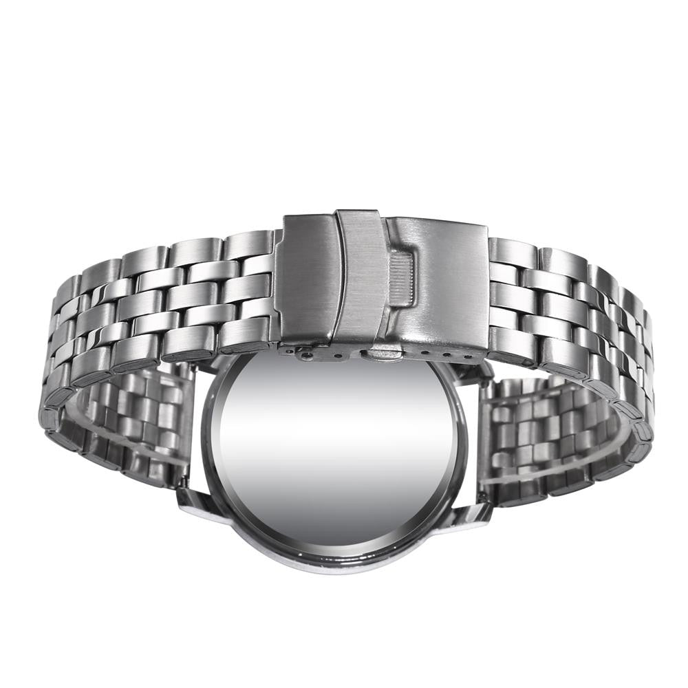 Fashion Quartz movement Business Style Man Crystal Stainless Steel