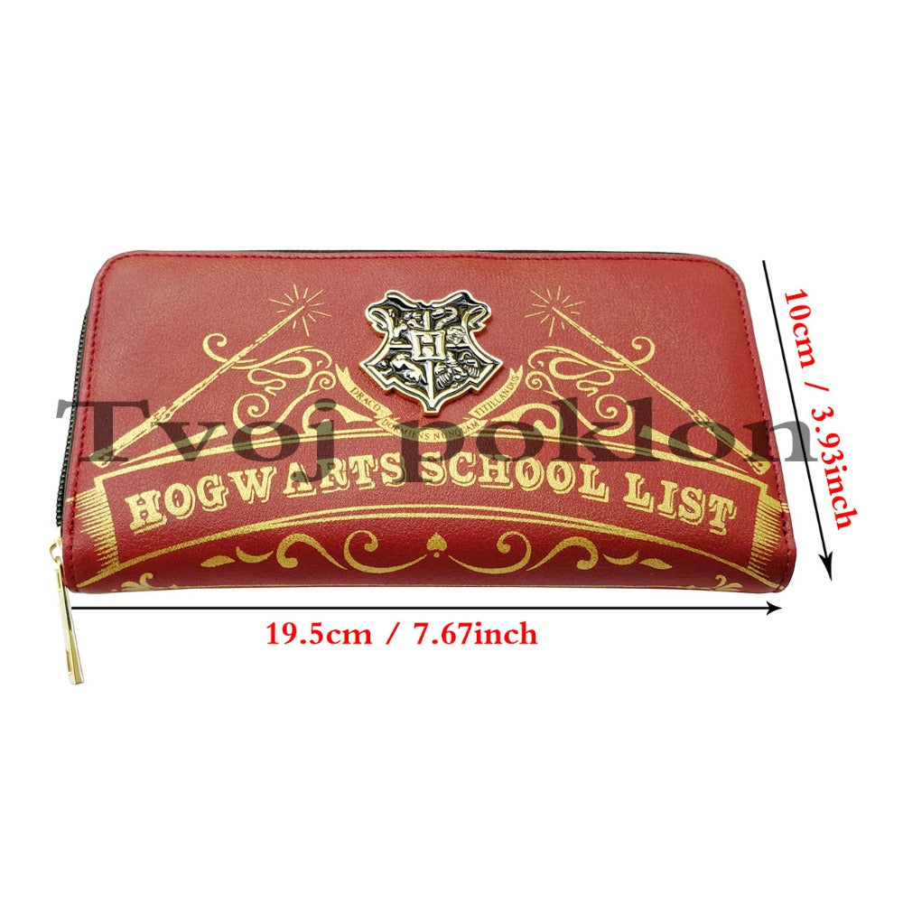 Women wallets Harry Potter Hogwarts School List Zip Around
