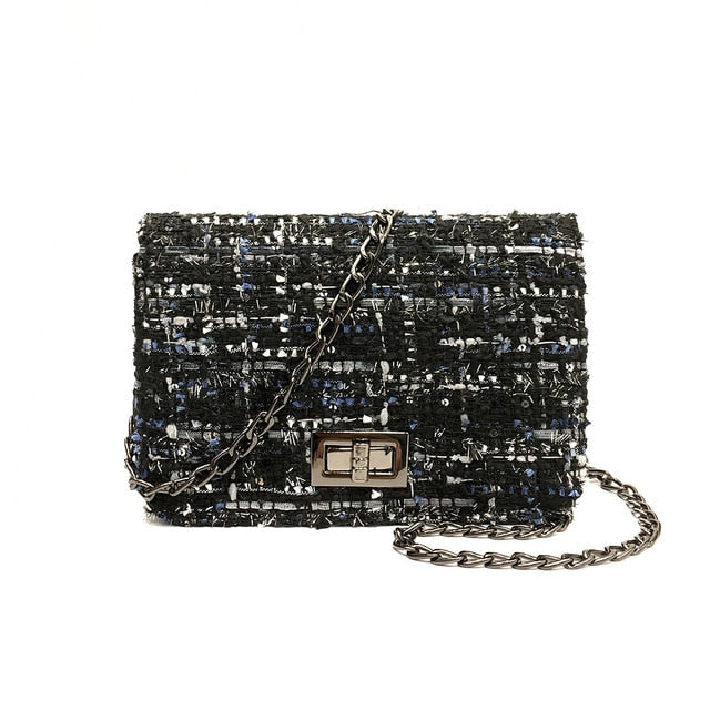 Woolen Brand Luxury Designer Flap Crossbody Women Shoulder Bag