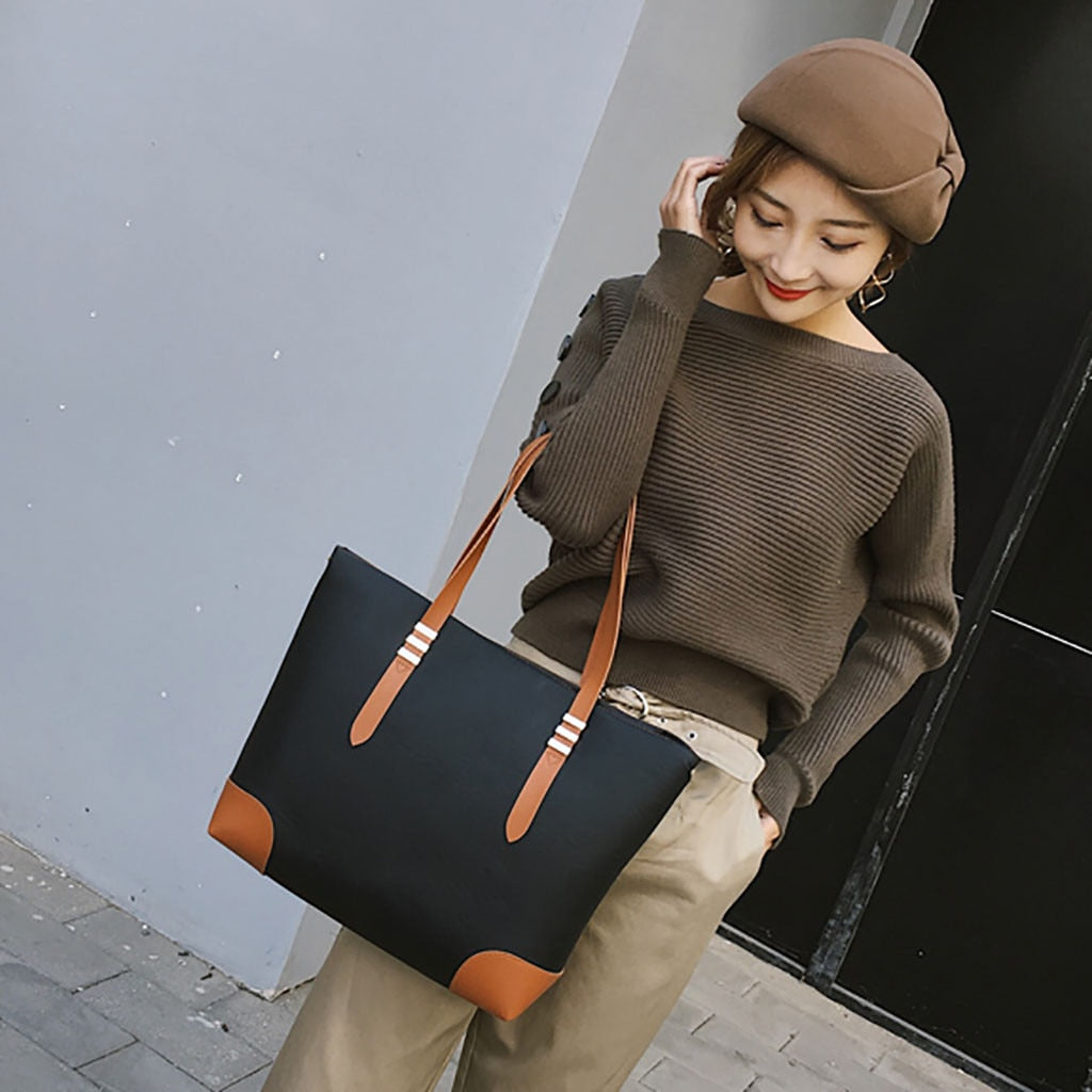 Women Shoulder Bag Tote Sleek Minimalist Versatile