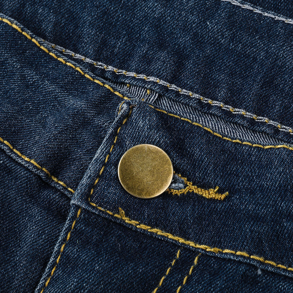 High Waist Ripped Jeans Of Women Spring Pants Capris Fashion Stretch