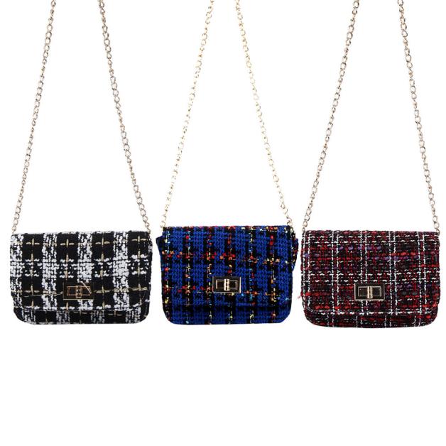 Luxury Chains Designer Woman Polyester Messenger Girl Shoulder Bag