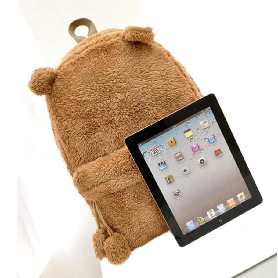 Ladies Girls Backpack Tote Cute Travel Tote Shoulder Plush Rucksack