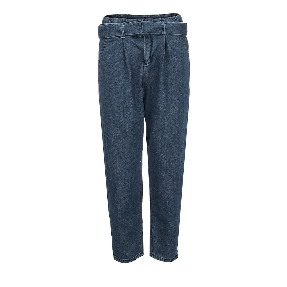 High Waist Ripped Jeans Of Women Spring Pants